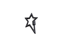 Colorful Enamel pave Star Shape Clasp, Enamel Pave Clasp, Black/Red/Pink/White/Blue Carabiner Clasp, 18x30mm, sku#H240