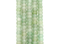 2mm Large Hole Natural Green Aventurine Beads, Rondelle Faceted 6x10mm/5x8mm, 8" Long Strands, sku#U731