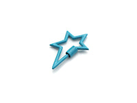 Colorful Enamel pave Star Shape Clasp, Enamel Pave Clasp, Black/Red/Pink/White/Blue Carabiner Clasp, 18x30mm, sku#H240