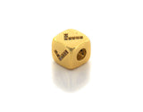 CZ Micro Pave Check Symbol Dice Spacer Beads, Cubic Zirconia Cube Spacer Beads, sku#Z719