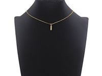 Dainty Gold Bar Pendant, Love happy chill mom bar, F1289