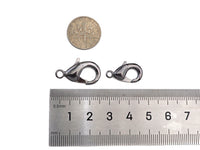 2pc/10pcs High Quality Real Gold Plated Plain Lobster Claw Clasp, Gold/Silver/Gunmetal Lobster Claw Clasp, 19mm/23mm,sku#LK153
