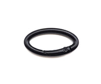 Colorful Enamel Oval Spring Clasp, Easy open Spring Gate, Black/Yellow/Pink/White/Blue/Green/Brown Spring Gate, 16x31mm, Sku#K138