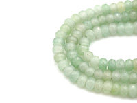 2mm Large Hole Natural Green Aventurine Beads, Rondelle Faceted 6x10mm/5x8mm, 8" Long Strands, sku#U731