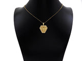 CZ Micro Pave OX Horn On Shield Shape Pendant/Charm,Cubic Zirconia Medallion Charm, Necklace Bracelet Charm Pendant,23x25mm, Sku#LK194