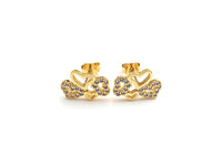 CZ Multi Hearts Stud Earrings, Sku#J227