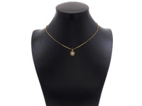 CZ Micro Pave Radiate Flower Shape Pendant,18K Dainty Gold Charm, Necklace Bracelet Charm Pendant,9x12mm,Sku#FH154