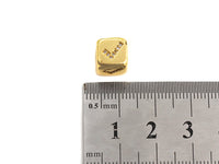 CZ Micro Pave Check Symbol Dice Spacer Beads, Cubic Zirconia Cube Spacer Beads, sku#Z719