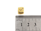 CZ Micro Pave Check Symbol Dice Spacer Beads, Cubic Zirconia Cube Spacer Beads, sku#Z719