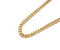 5x7mm High Quality Flat Curb Chain by Yard, 18K Real Gold plated Gold Plated Cuban Chain, Wholesale bulk Chain, sku#M396