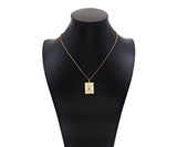Fuchsia CZ Mom/Mama Heart On Rectangle Pearl Shape Pendant,18K Gold Filled Mother of Pearl Charm, Mother's Day MOP Pendant,17x24mm,Sku#Z1373