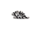 Colorful Enamel Pave Lightning Shape Clasp, Silver Plated Screw Clasp, 18x32mm, Carabiner Clasp, sku#K79