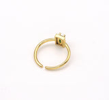 Big CZ Adjustable Ring,Sku#X234