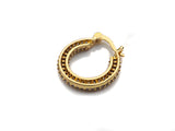 CZ Huggies Hoop Earrings, Sku#J241