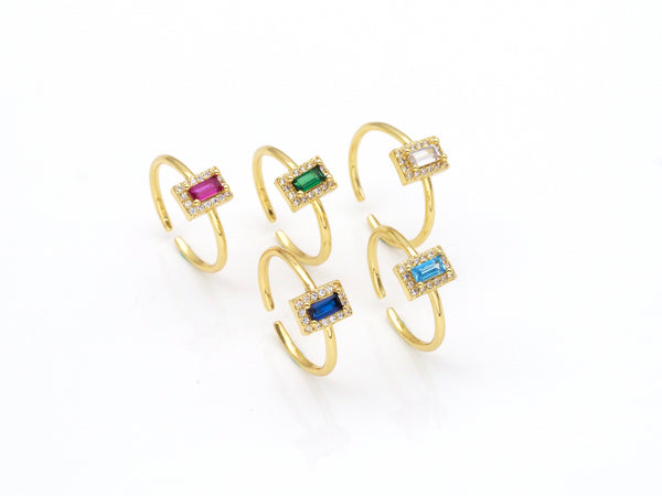 Big CZ Adjustable Ring,Sku#X234