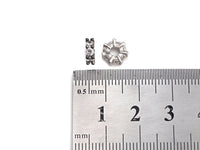 Big Hole CZ Pave beads, Cubic Zirconia Spacer Beads, European Large hole Bead, 3x8mm, sku#Z885