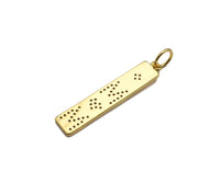 CZ Micro Pave Mom Word On Long Bar Shape Pendant, 18K Gold Filled Charm, DIY Mother's Day Necklace Bracelet Charm Pendant,6x31mm,Sku#Z1374