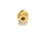 Gold Silver LOVE Infinity FUN Dice Cube Spacer Bead, sku#Z716
