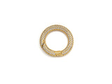 CZ Micro pave Round Clasp with Easy Open spring, sku#H260