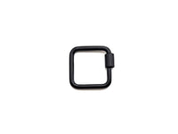 Colorful Enamel pave Square Shape Clasp, Black/Red/Pink/White/Blue Carabiner Clasp, 18mm, sku#H242