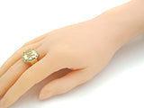 CZ  Love Word On Octagon Shape Adjusatble Ring, Sku#X200