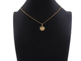CZ Micro Pave Evil Eye On North Star Shaped Pendant/Charm,Gold Radiate Cubic Zirconia Pendant Charm,19x21mm,sku#Y315