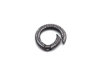 CZ Micro pave Round Clasp with Easy Open spring, sku#H260