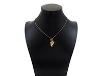 Gold Filled CZ Micro Pave Maple Leaf Shape Pendant, 18K Gold Filled Leaf Charm, Necklace Bracelet Charm Pendant, 24x15mm,Sku#Y469