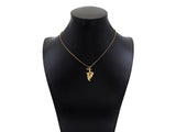 Gold Filled CZ Micro Pave Maple Leaf Shape Pendant, 18K Gold Filled Leaf Charm, Necklace Bracelet Charm Pendant, 24x15mm,Sku#Y469