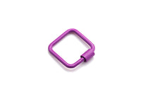 Colorful Enamel pave Square Shape Clasp, Black/Red/Pink/White/Blue Carabiner Clasp, 18mm, sku#H242