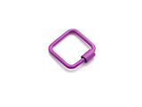 Colorful Enamel pave Square Shape Clasp, Black/Red/Pink/White/Blue Carabiner Clasp, 18mm, sku#H242