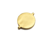Gold Filled Mother-of-pearl Inlay MAMA Letter Round Connector, 18K Gold Filled MAMA LetterPendant,Mother's Day Gift, 15x20mm,Sku#Z1363