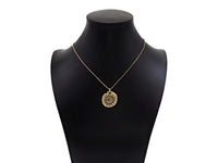 Black Enamel Conch Shape Charm, 18K Gold Medallion Charm, Necklace Bracelet Charm Pendant, 24x22mm,Sku#L566