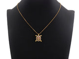 Colorful CZ Micro Pave Tortoise Shape Pendant,Cubic Zirconia Tortoise Charm,Gold/Silver/Black Tone, 18X23mm,sku#Z724