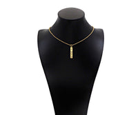 CZ Micro Pave Mom Word On Long Bar Shape Pendant, 18K Gold Filled Charm, DIY Mother's Day Necklace Bracelet Charm Pendant,6x31mm,Sku#Z1374