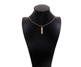 CZ Micro Pave Mom Word On Long Bar Shape Pendant, 18K Gold Filled Charm, DIY Mother's Day Necklace Bracelet Charm Pendant,6x31mm,Sku#Z1374