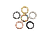 CZ Micro pave Round Clasp with Easy Open spring, sku#H260