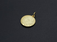 Medallion Insects on Round Coin Pendant, Round Coin Pendant, Gold/Silver Tone, 15X17mm, Sku#Z725