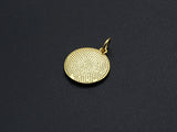 Medallion Insects on Round Coin Pendant, Round Coin Pendant, Gold/Silver Tone, 15X17mm, Sku#Z725