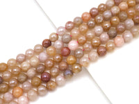 Mystic Natural Rutilated Jade Round Faceted Beads, 6mm/8mm/10mm/12mm Genuine Beads,15.5'' Full Strand, Sku#UA227