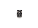 Big Hole CZ Pave beads, Cubic Zirconia Spacer Beads, European Large hole Bead, 6x8mm, sku#Z887