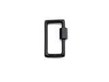 Colorful Enamel Rectangle Shape Clasp, Enamel Clasp, Black/Red/Pink/White/Blue Carabiner Clasp, 14x23mm, sku#H243
