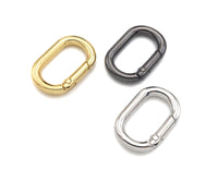 30mm Oval Spring Gate, Gold/Silver/Gunmental Oval Clasp, Snap Clip Trigger Clasp, Spring Buckle for Chain Purse Key Jewelery, sku#H308C