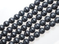 Natural Black Onyx Matte Round with one line Beads, 6mm/8mm/10mm/12mm/14mm  Round beads, Matte Round Black Onyx, 15.5inch strand, SKU#V15