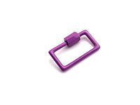 Colorful Enamel Rectangle Shape Clasp, Enamel Clasp, Black/Red/Pink/White/Blue Carabiner Clasp, 14x23mm, sku#H243