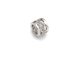 Big Hole CZ Pave beads, Cubic Zirconia Spacer Beads, European Large hole Bead, 6x8mm, sku#Z887