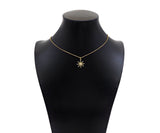 CZ Micro Pave North Star Flower Shape Pendant/Charm, 14K Gold Filled Star Charm, Necklace Bracelet Charm Pendant,15x17mm,Sku#LX02