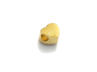 New Trendy Gold Mother of Pearl  A-Z 26 Initials Letter Heart Space Beads, Initial Letter Beads, 7x9x10mm,sku#G420