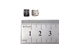 Big Hole CZ Pave beads, Cubic Zirconia Spacer Beads, European Large hole Bead, 6x8mm, sku#Z887