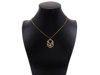 CZ Micro Pave Flower On Picture Frame Shape Pendant,18K Gold Charm, Necklace Bracelet Charm Pendant, 31x20mm,Sku#FH157